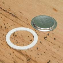 Load image into Gallery viewer, Rubber Seal & Filter: Stainless Steel - Coffea Coffee