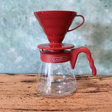 Load image into Gallery viewer, Hario V60 Red Pour Over Kit - Coffea Coffee