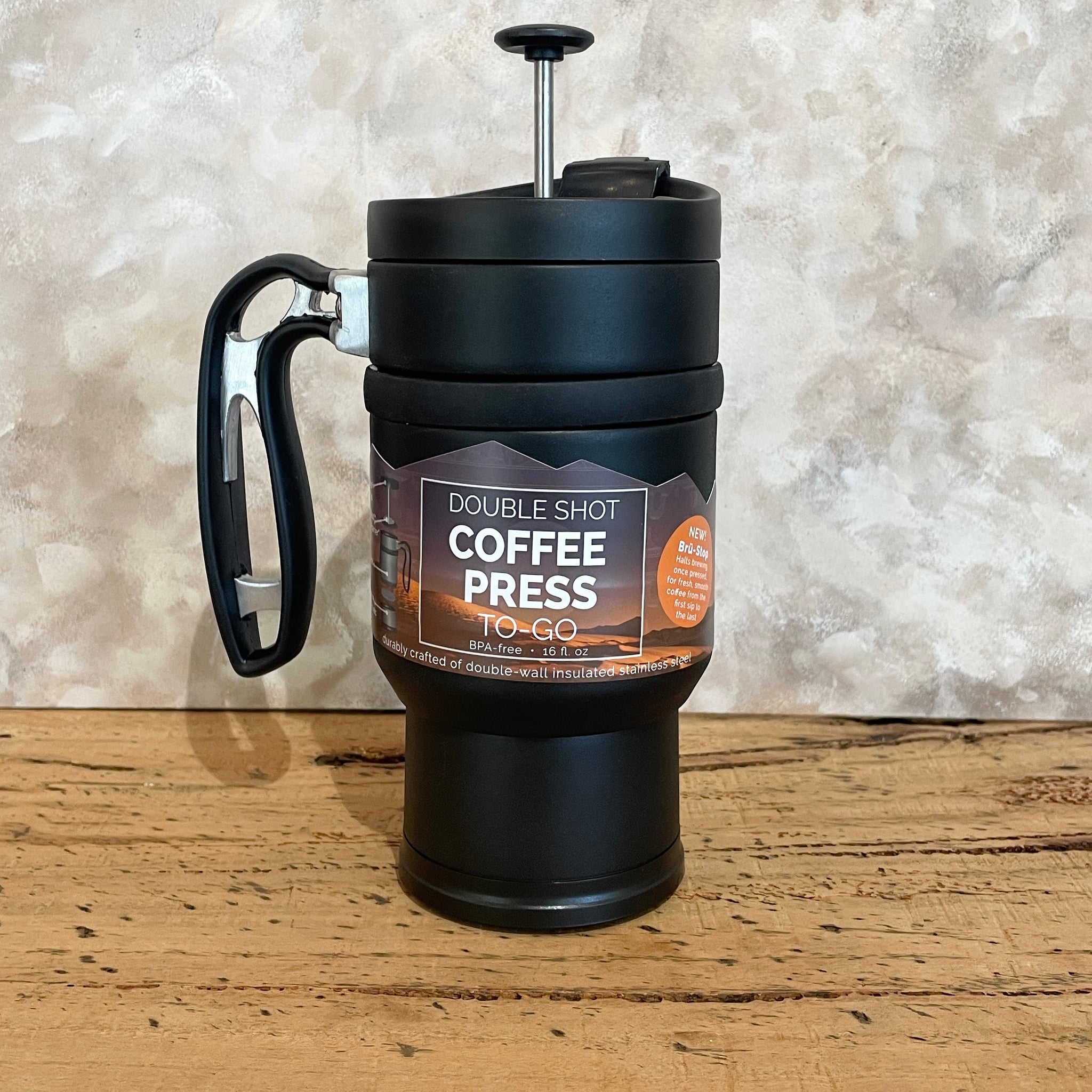 Insulated 16oz French Press - Black